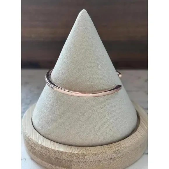 Kate spade Rose Gold Open Cuff Bracelet with Clear Crystals - Picture 2 of 6